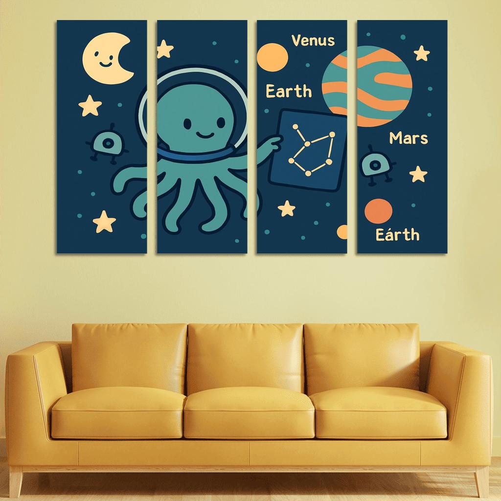 Space Explorer Octopus art trends