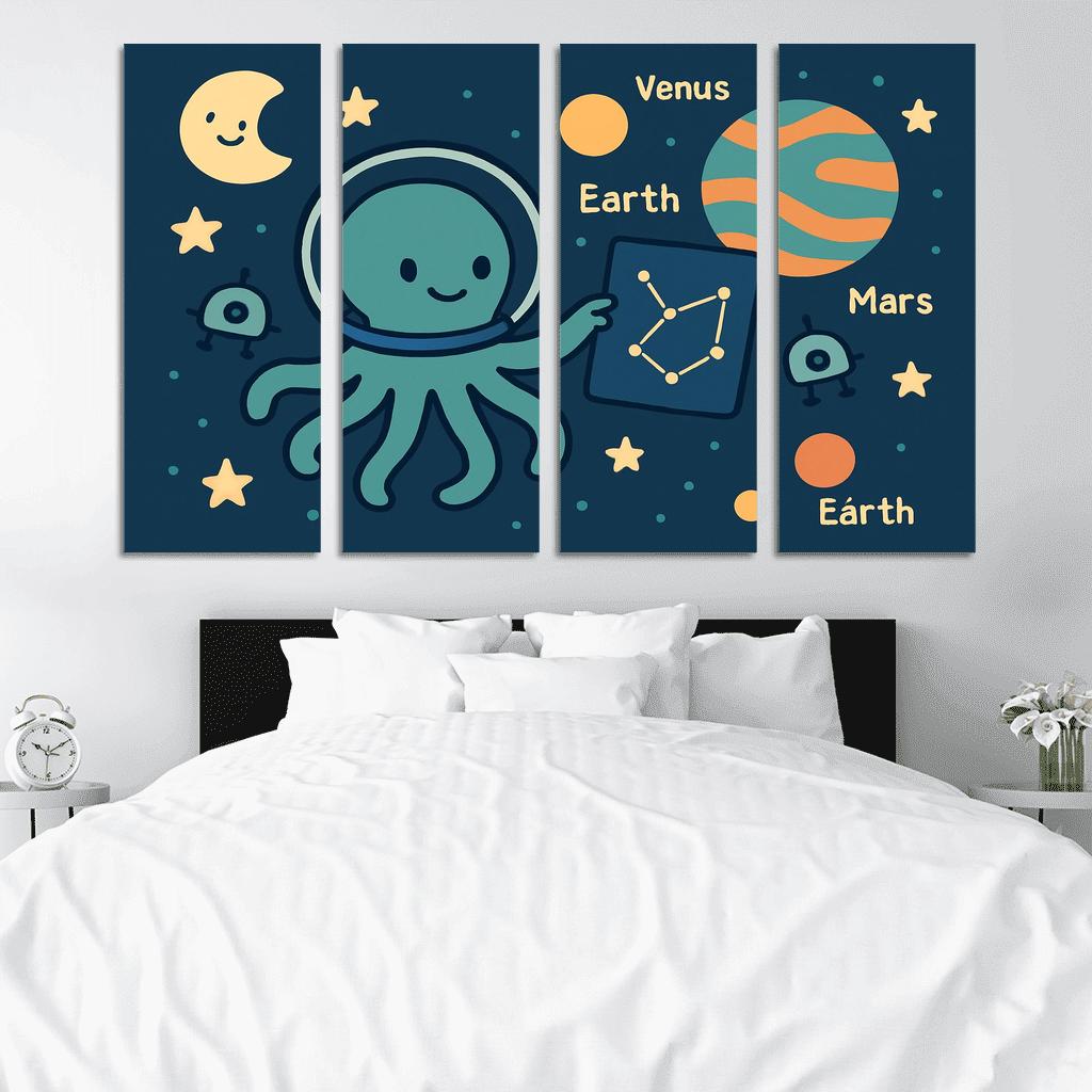 Space Explorer Octopus art trends