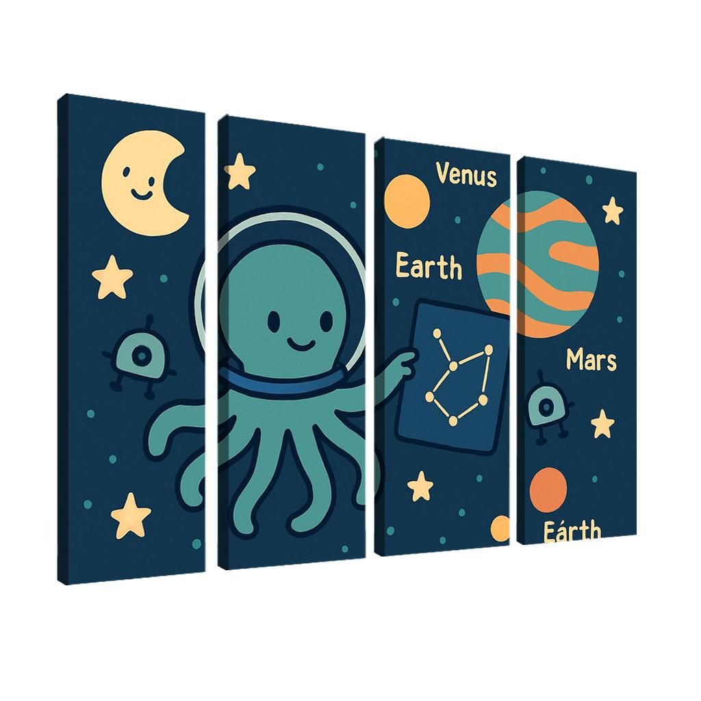 Space Explorer Octopus art trends
