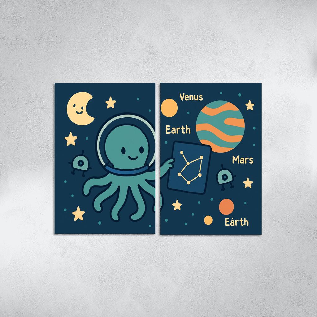 Space Explorer Octopus art trends