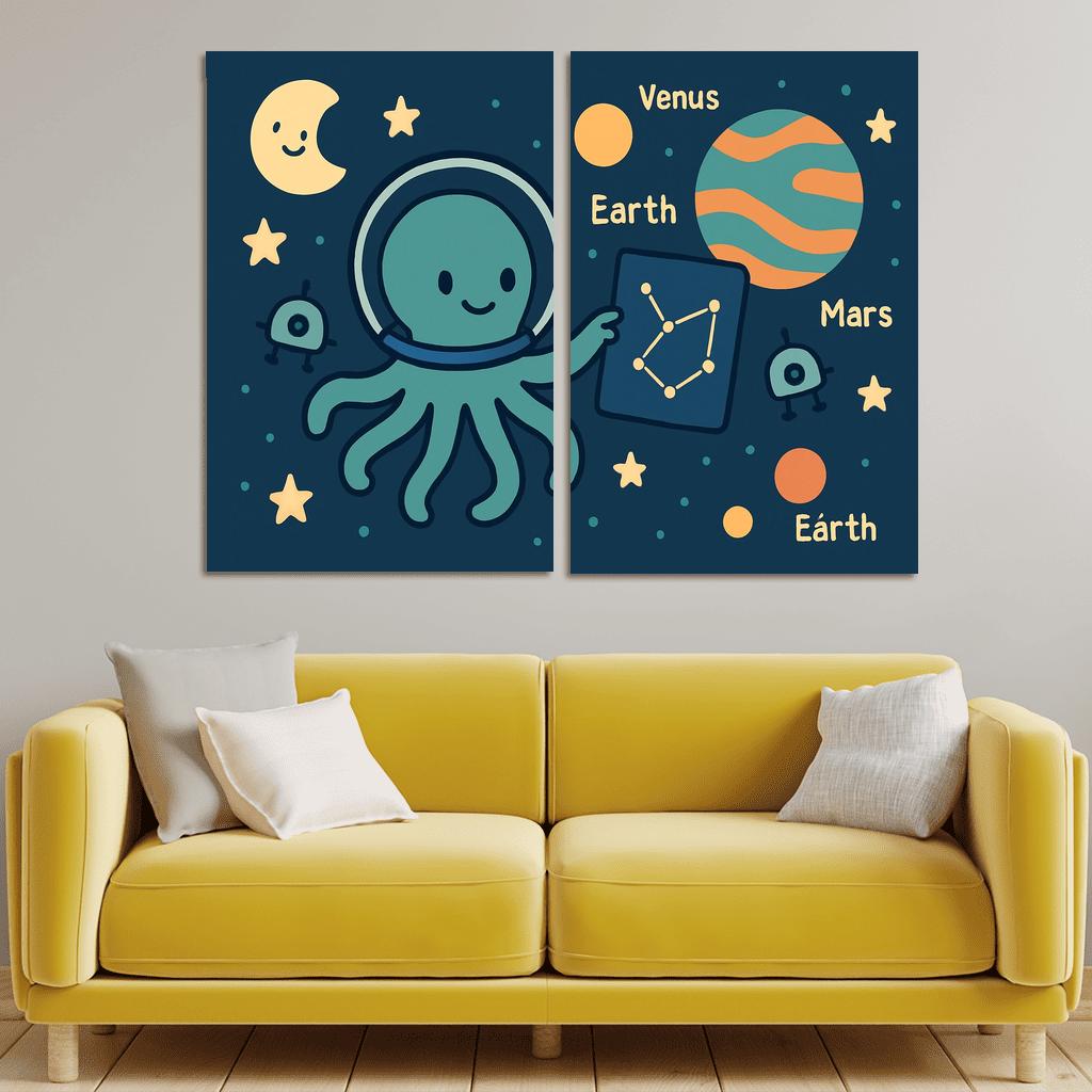 Space Explorer Octopus art trends