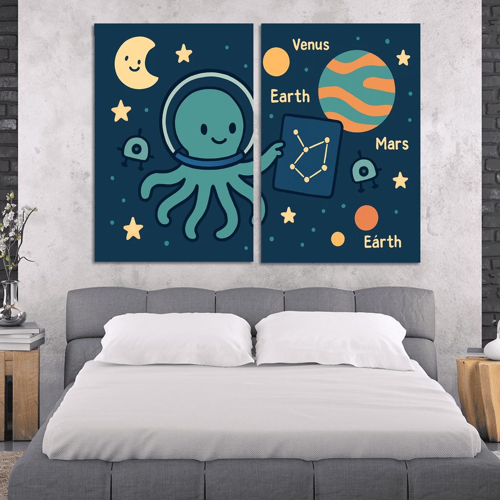 Space Explorer Octopus art trends
