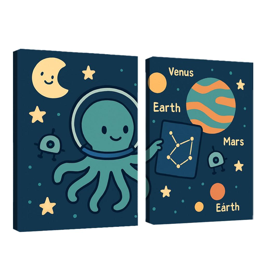 Space Explorer Octopus art trends