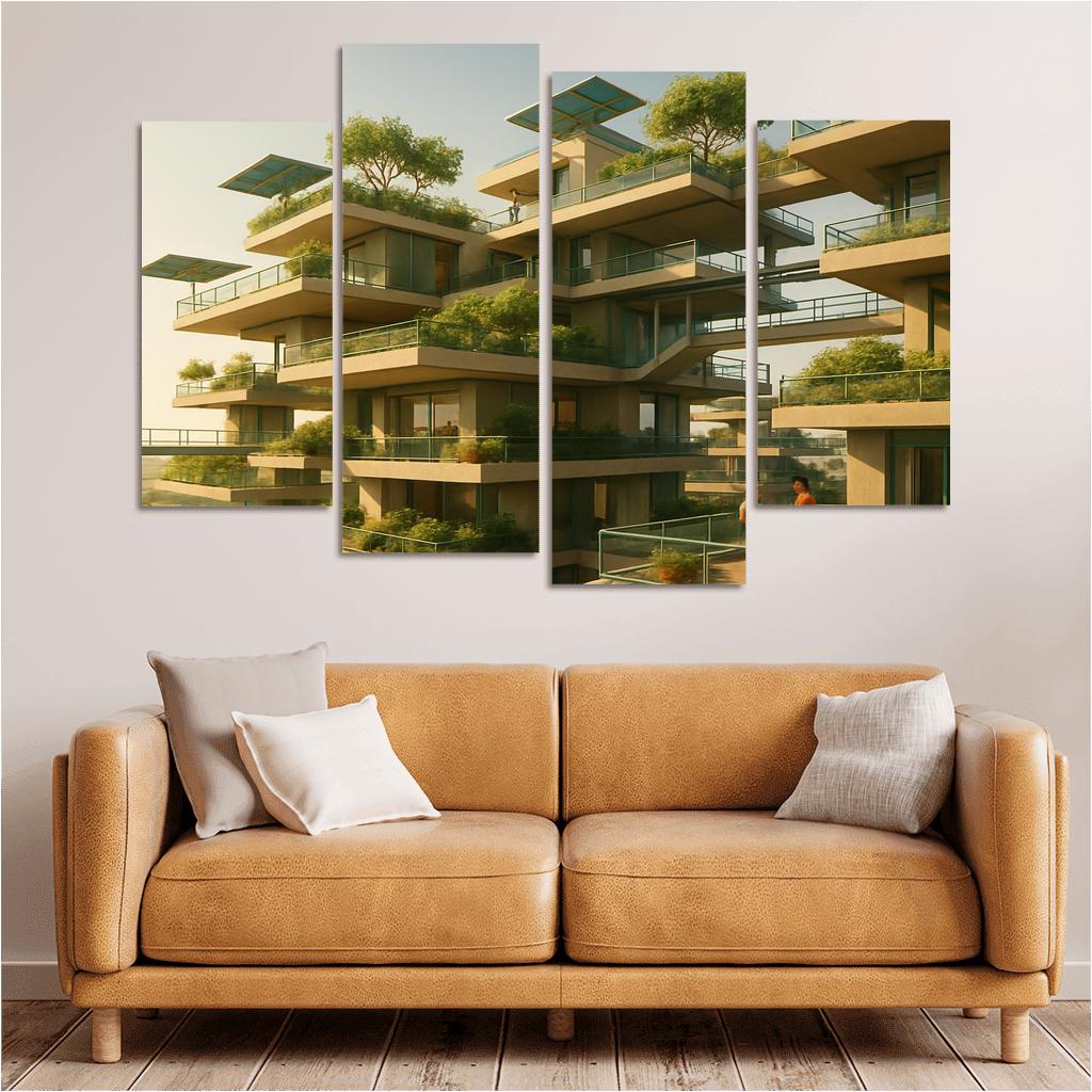 Floating Terrace Habitats framed paintings