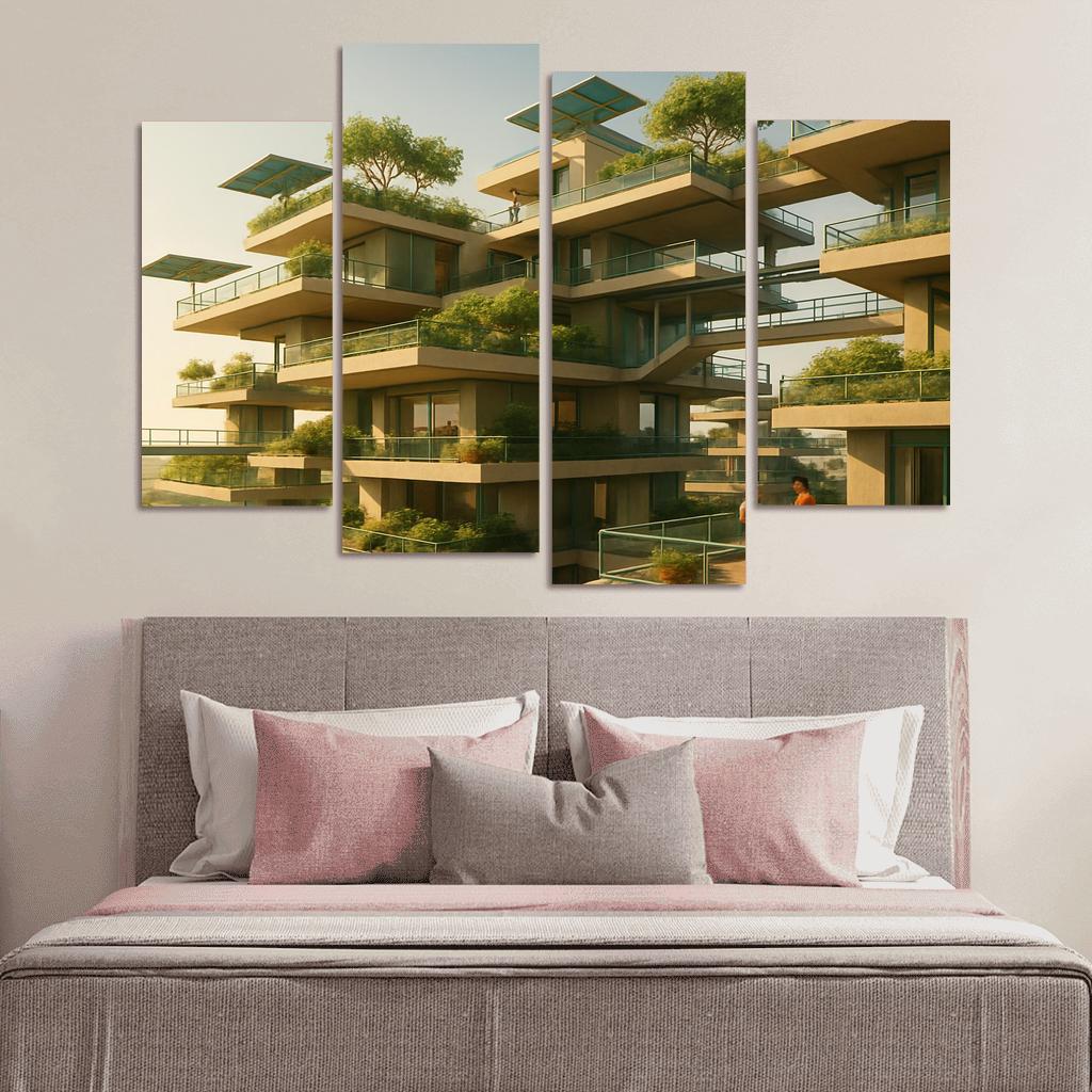Floating Terrace Habitats framed paintings