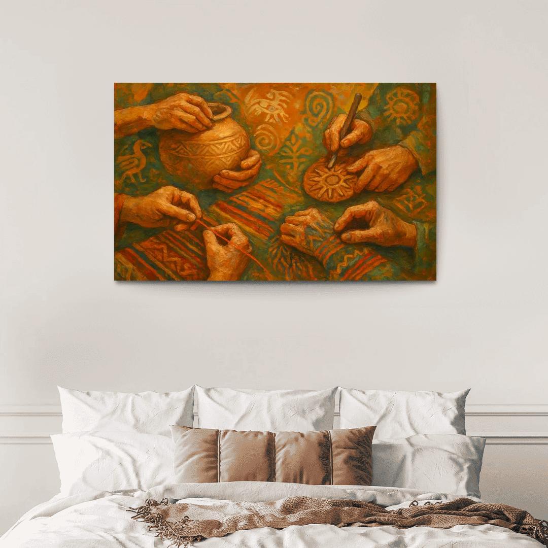 Guardians Of Heritage Preserving Cultural Identity Through Art multi-panel paintings