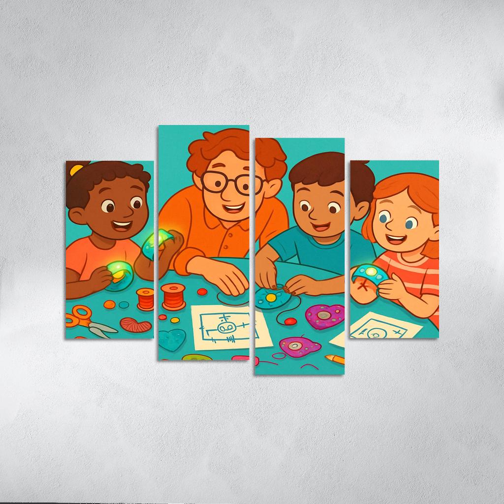 Creative Circuits And Wearable Tech For Kids canvas paintings frame