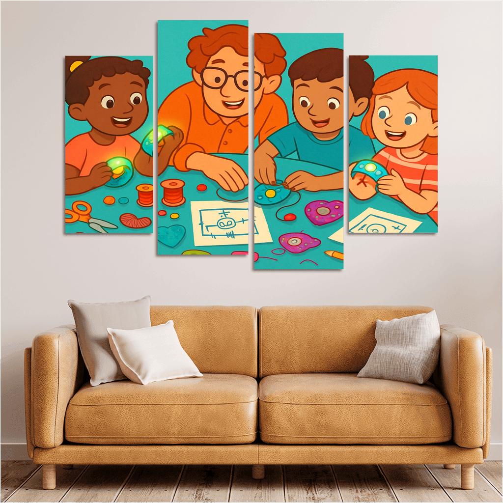 Creative Circuits And Wearable Tech For Kids canvas paintings frame