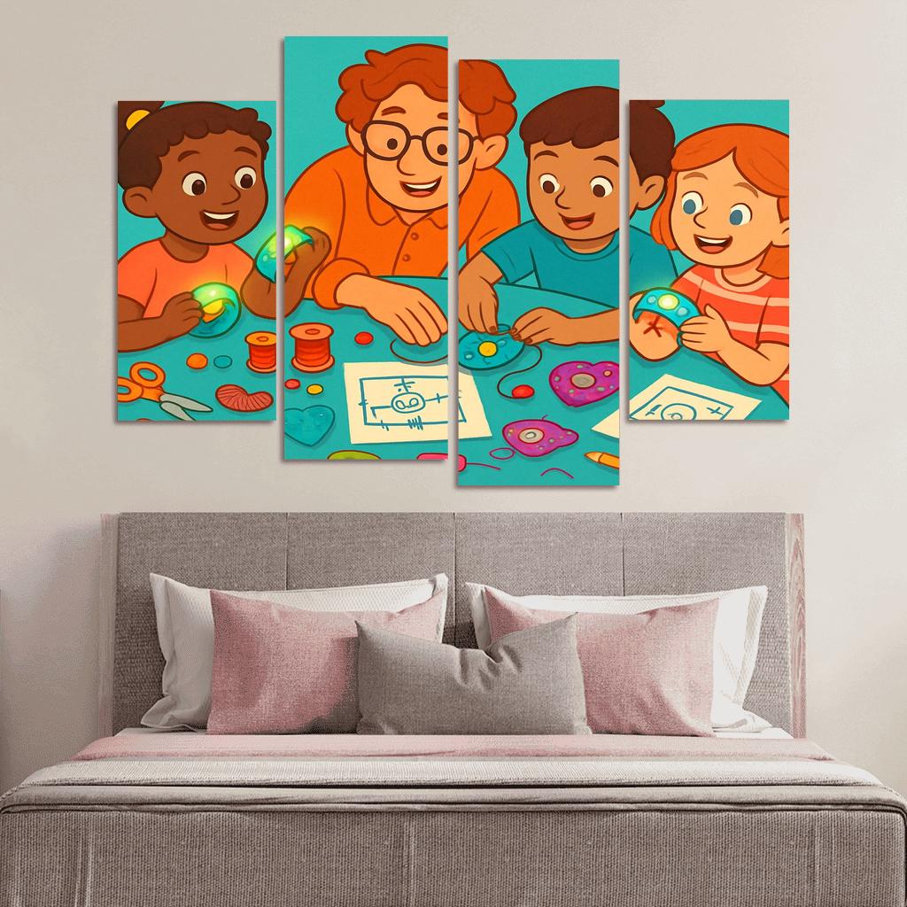 Creative Circuits And Wearable Tech For Kids canvas paintings frame