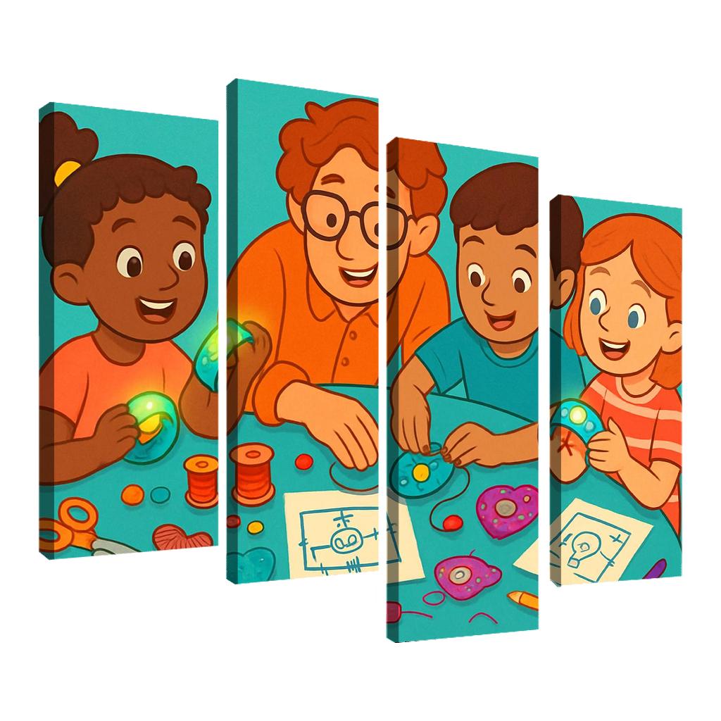 Creative Circuits And Wearable Tech For Kids canvas paintings frame