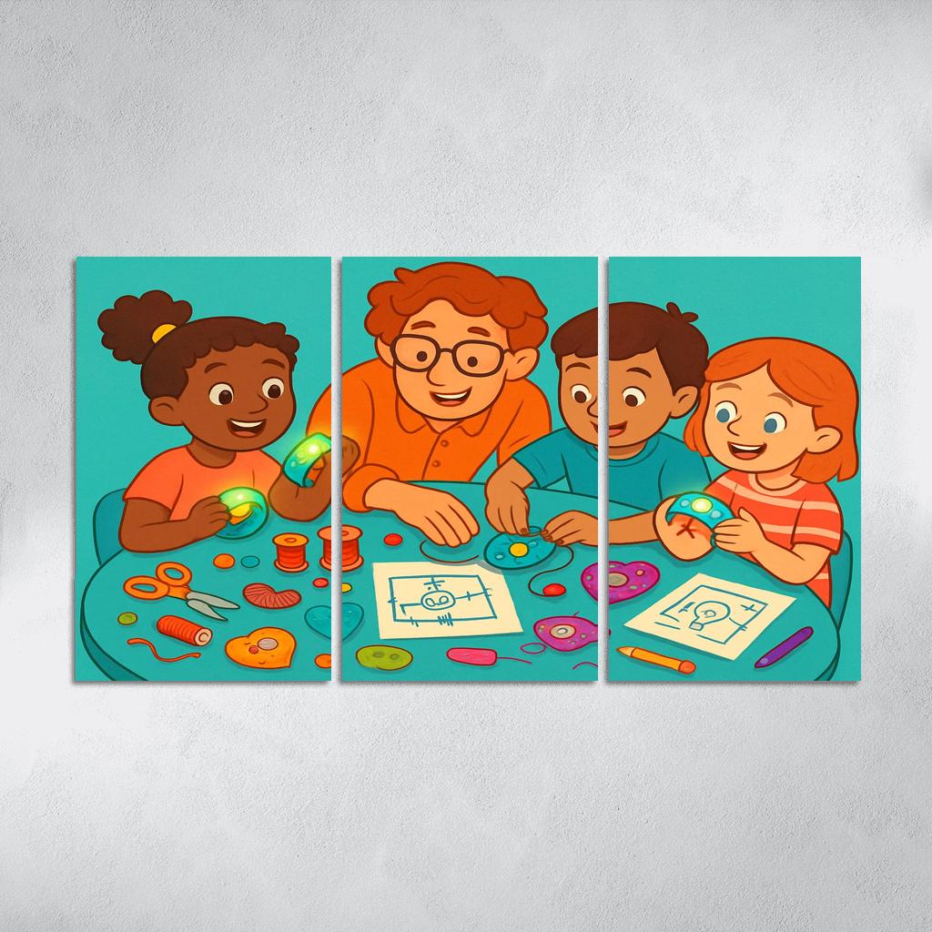 Creative Circuits And Wearable Tech For Kids canvas paintings frame