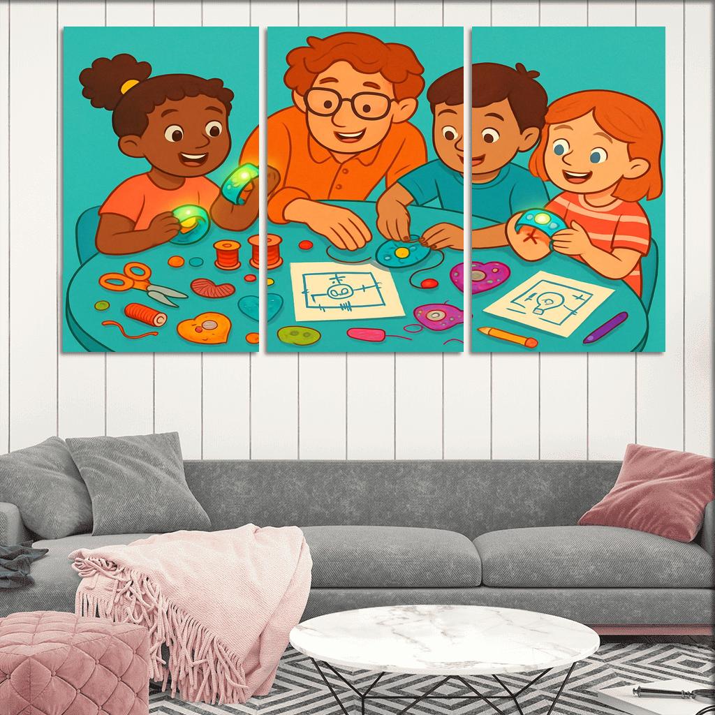 Creative Circuits And Wearable Tech For Kids canvas paintings frame