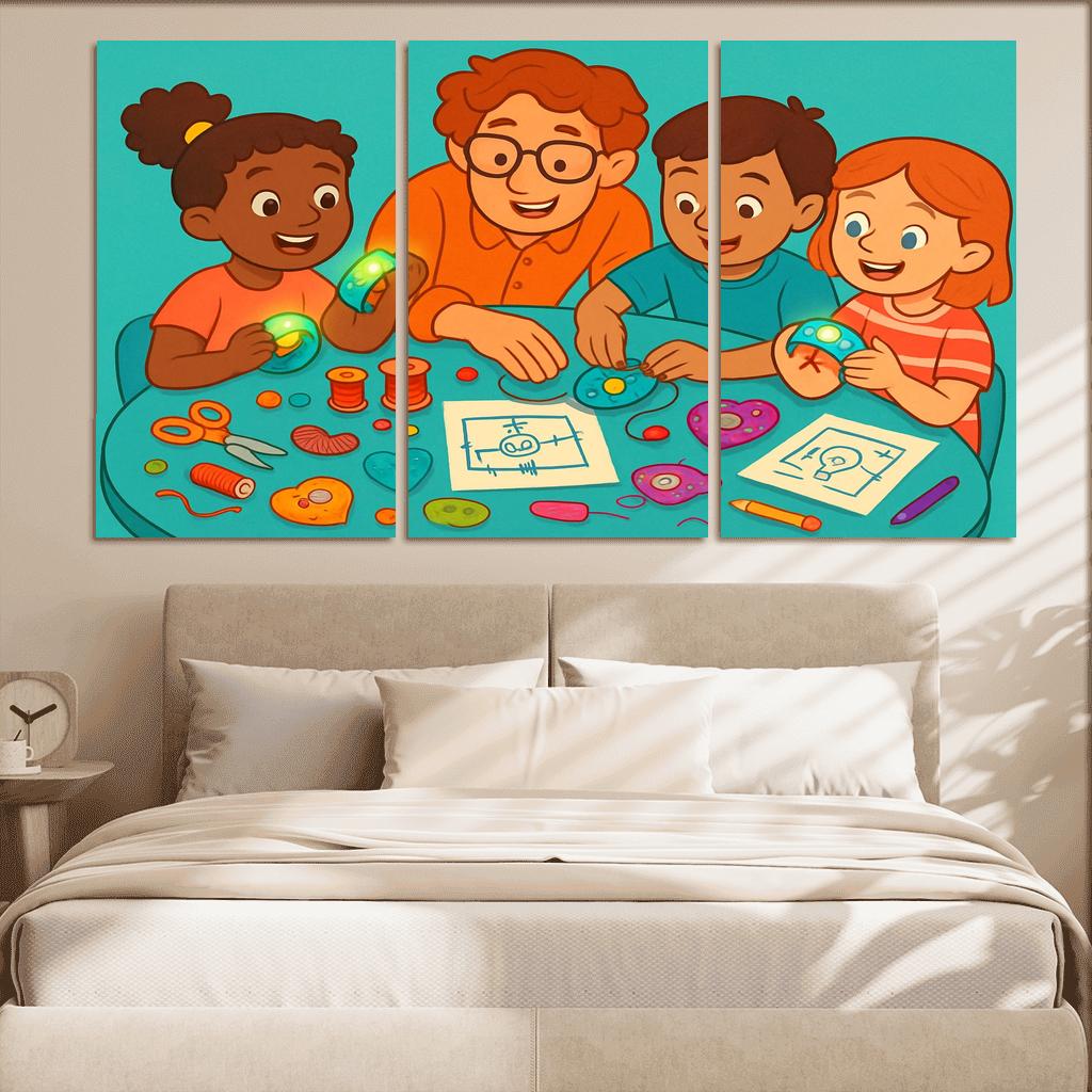 Creative Circuits And Wearable Tech For Kids canvas paintings frame