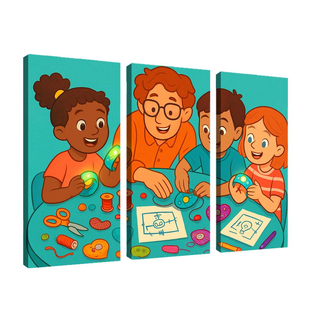 Creative Circuits And Wearable Tech For Kids canvas paintings frame