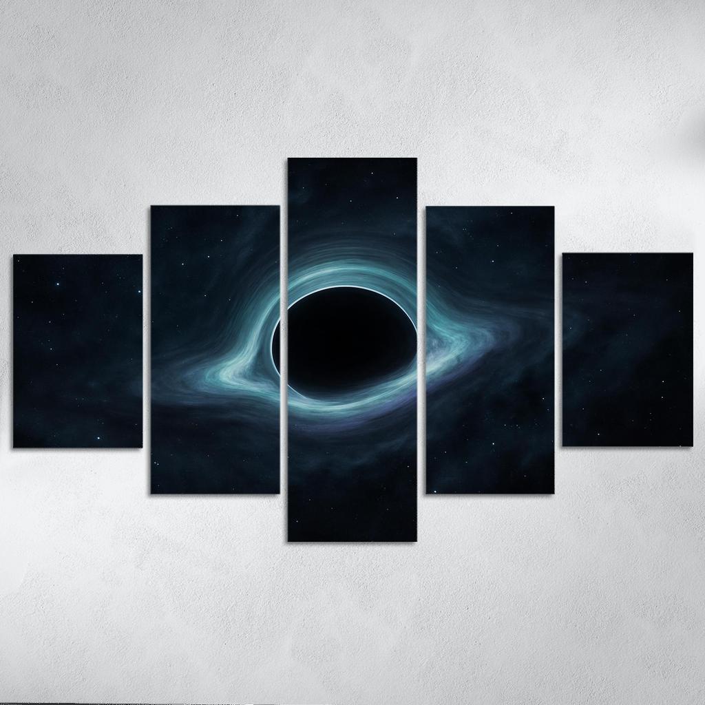 Whispering Shadows Of A Rogue Black Hole multi-panel paintings