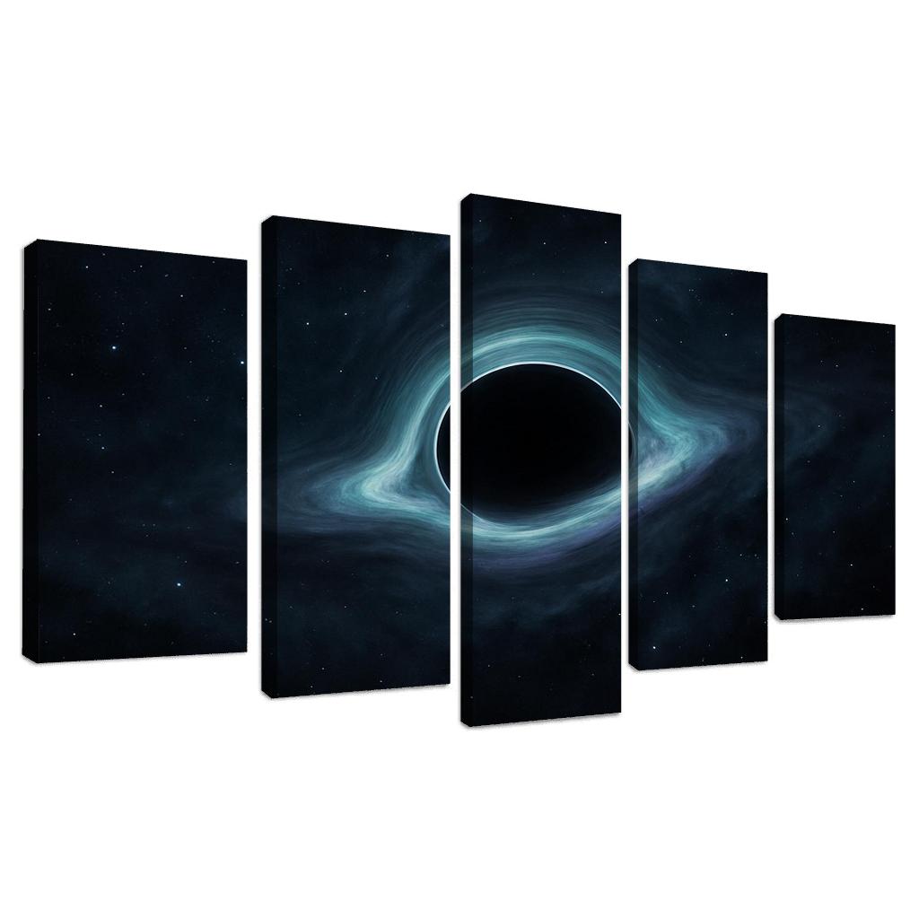 Whispering Shadows Of A Rogue Black Hole multi-panel paintings