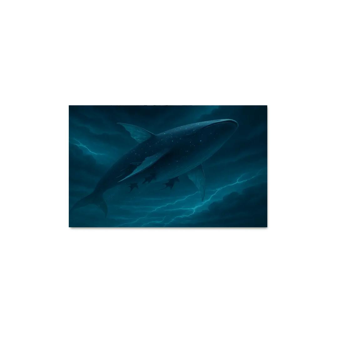 Sapphire Aether Leviathan modern paintings frame