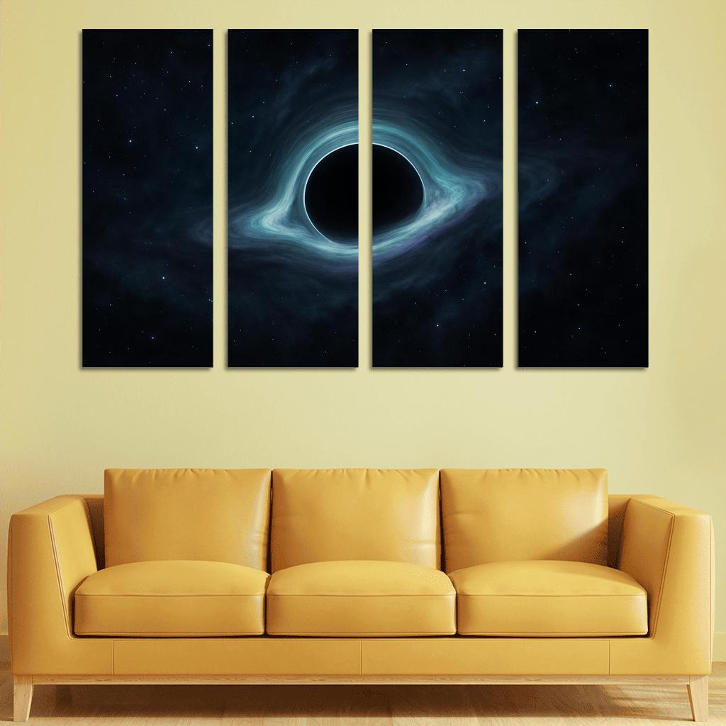 Whispering Shadows Of A Rogue Black Hole multi-panel paintings