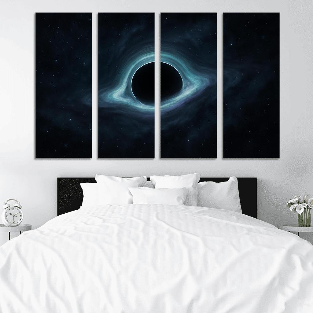 Whispering Shadows Of A Rogue Black Hole multi-panel paintings