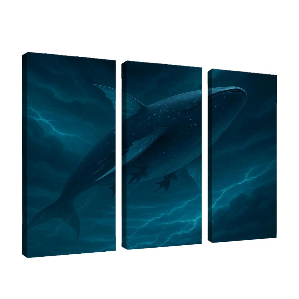 Sapphire Aether Leviathan modern paintings frame