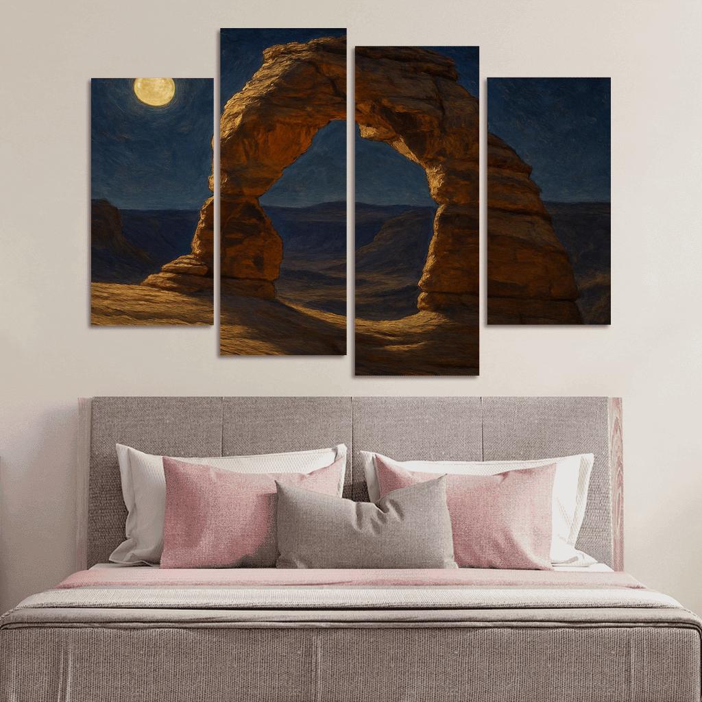Moonlit Sandstone Archway oil paintings frame