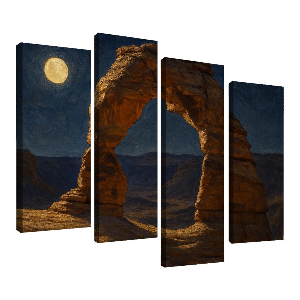 Moonlit Sandstone Archway oil paintings frame