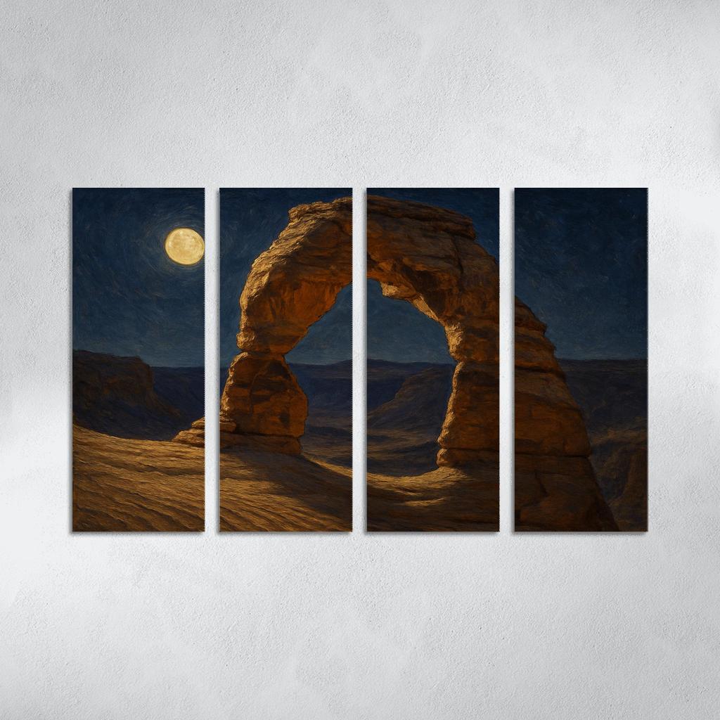 Moonlit Sandstone Archway oil paintings frame
