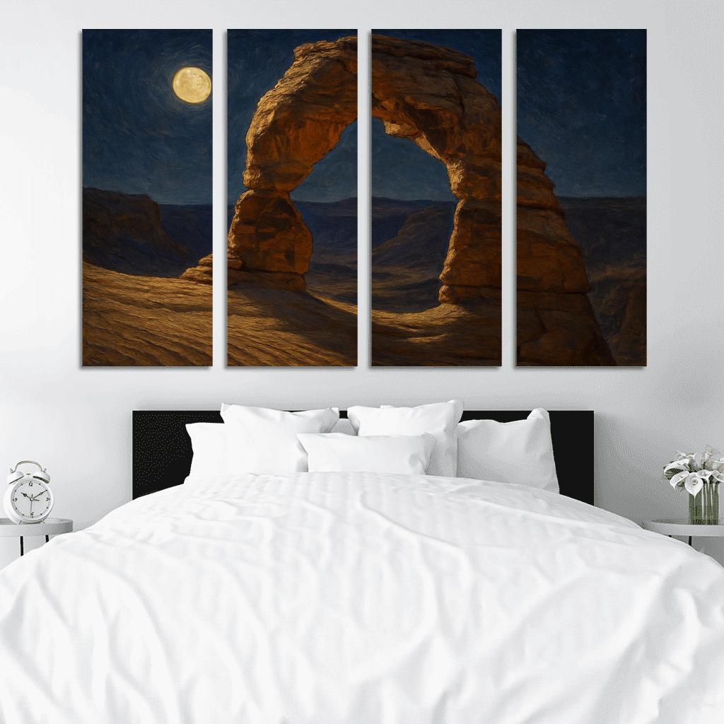 Moonlit Sandstone Archway oil paintings frame
