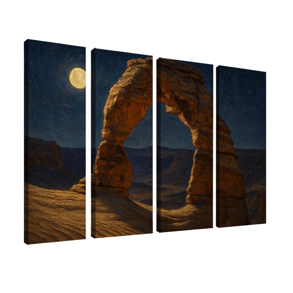 Moonlit Sandstone Archway oil paintings frame