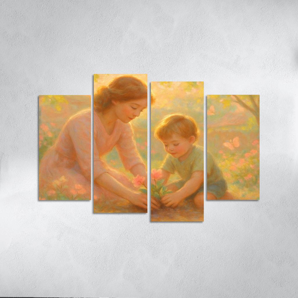The Garden Of Gentle Hands canvas paintings frame