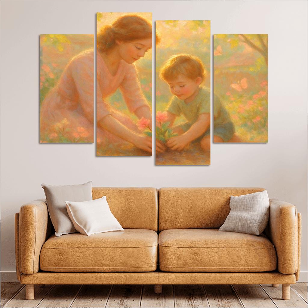 The Garden Of Gentle Hands canvas paintings frame