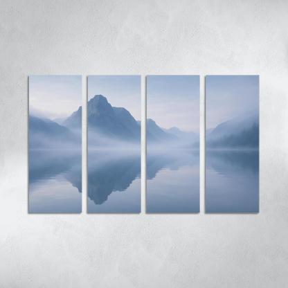 The Silken Mist Over Glassy Mountain Lake custom paintings frame