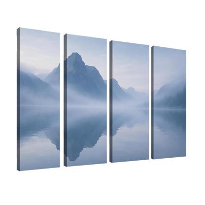 The Silken Mist Over Glassy Mountain Lake custom paintings frame