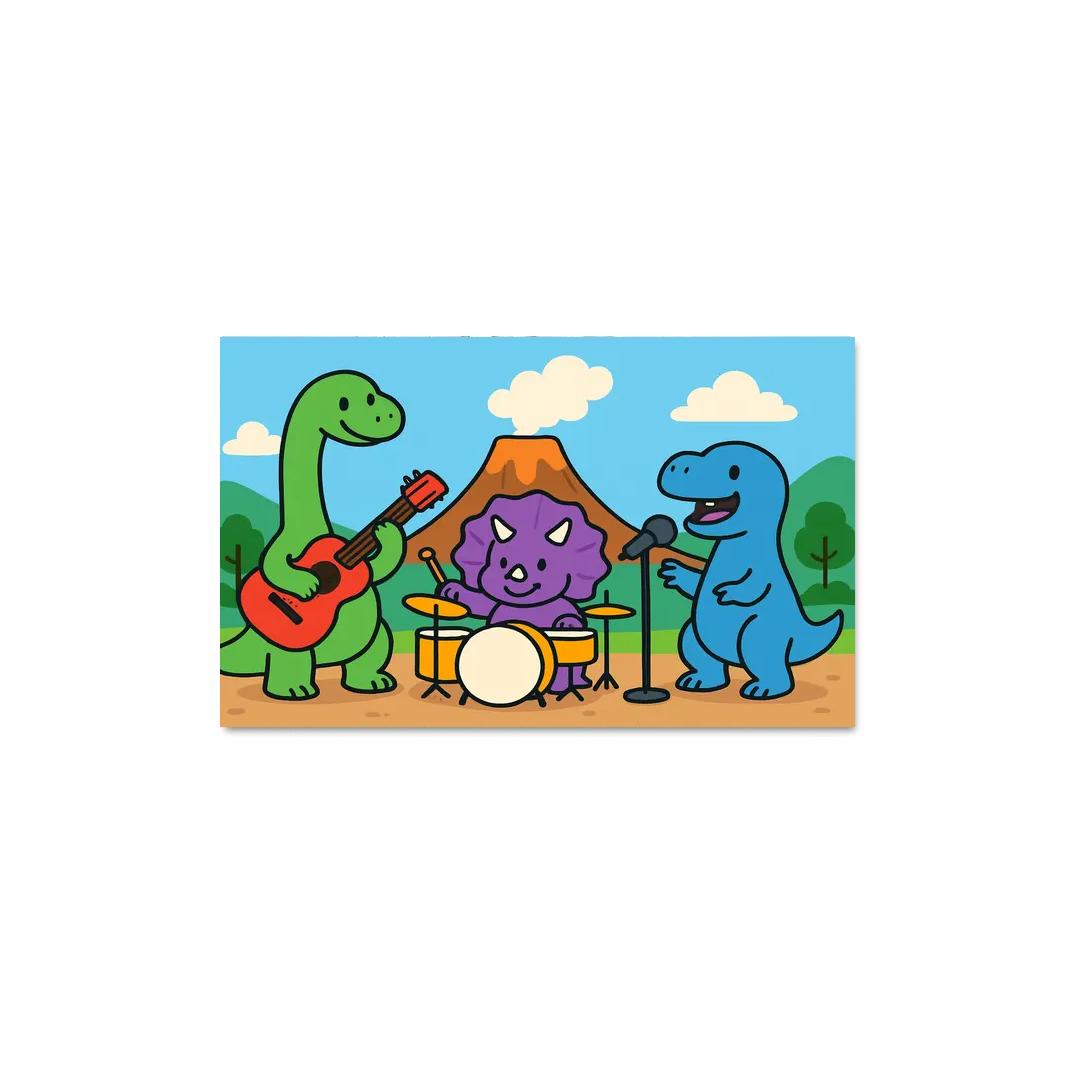 Volcano Music Band Of Dinosaurs one-piece frames