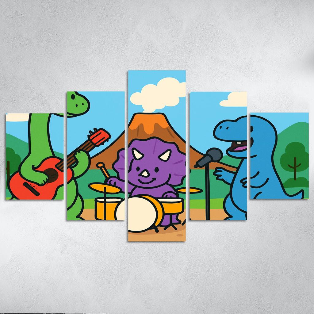 Volcano Music Band Of Dinosaurs one-piece frames