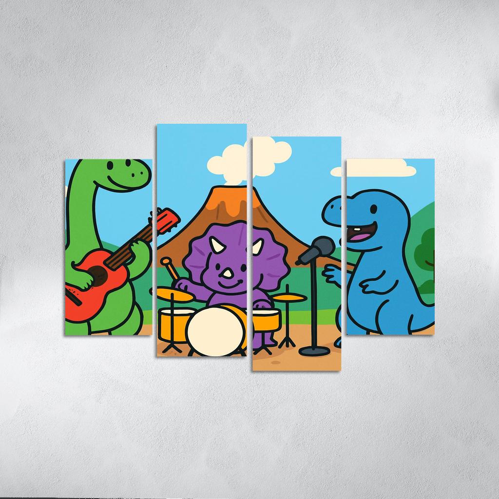 Volcano Music Band Of Dinosaurs one-piece frames