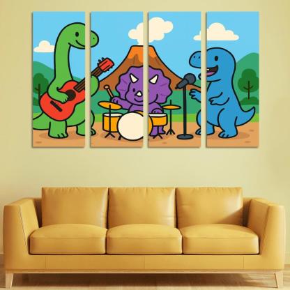 Volcano Music Band Of Dinosaurs one-piece frames