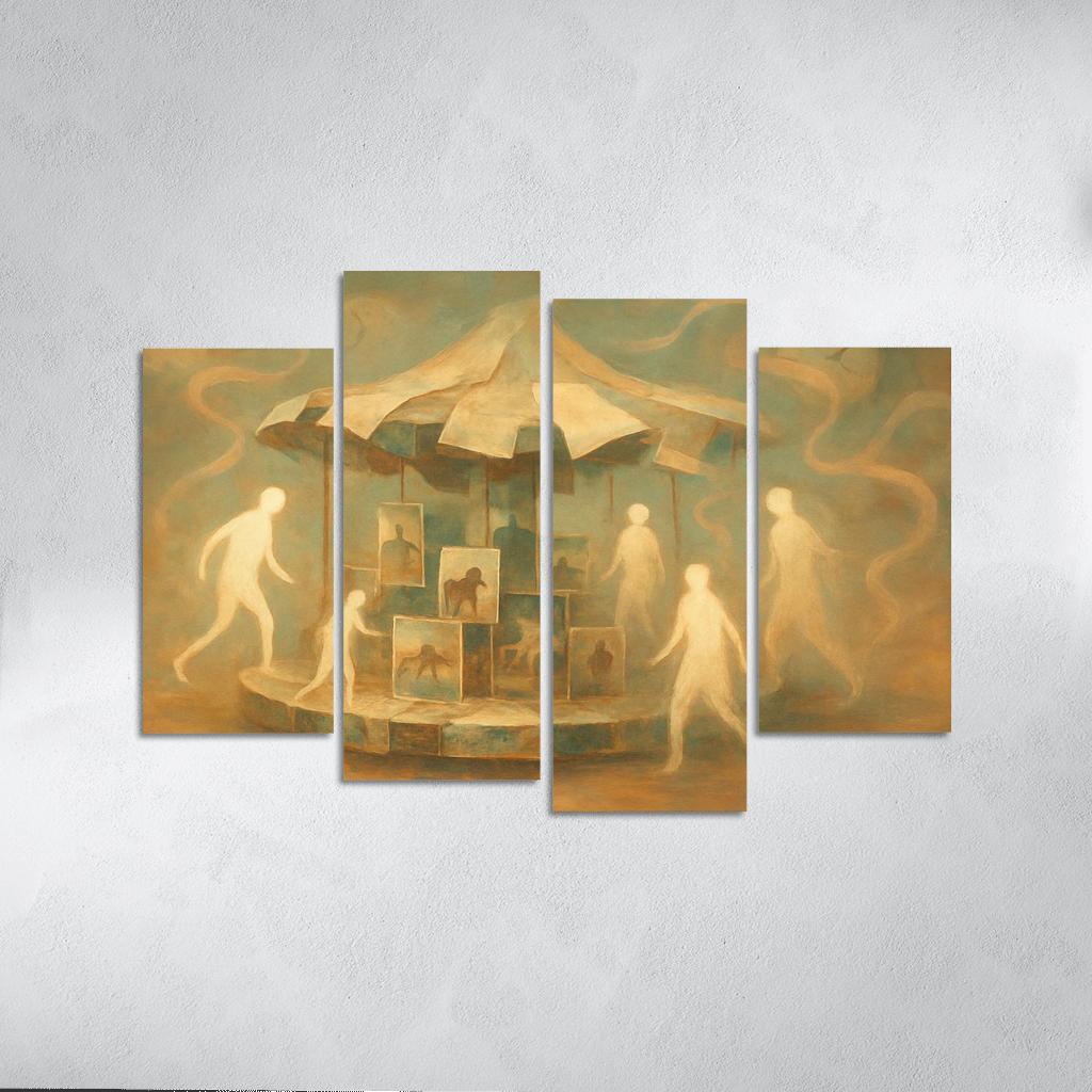 Carousel Of Shifting Memories canvas paintings frame