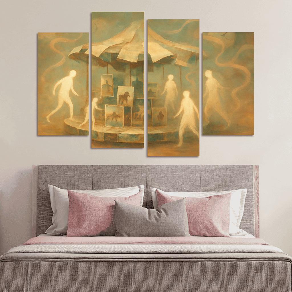 Carousel Of Shifting Memories canvas paintings frame