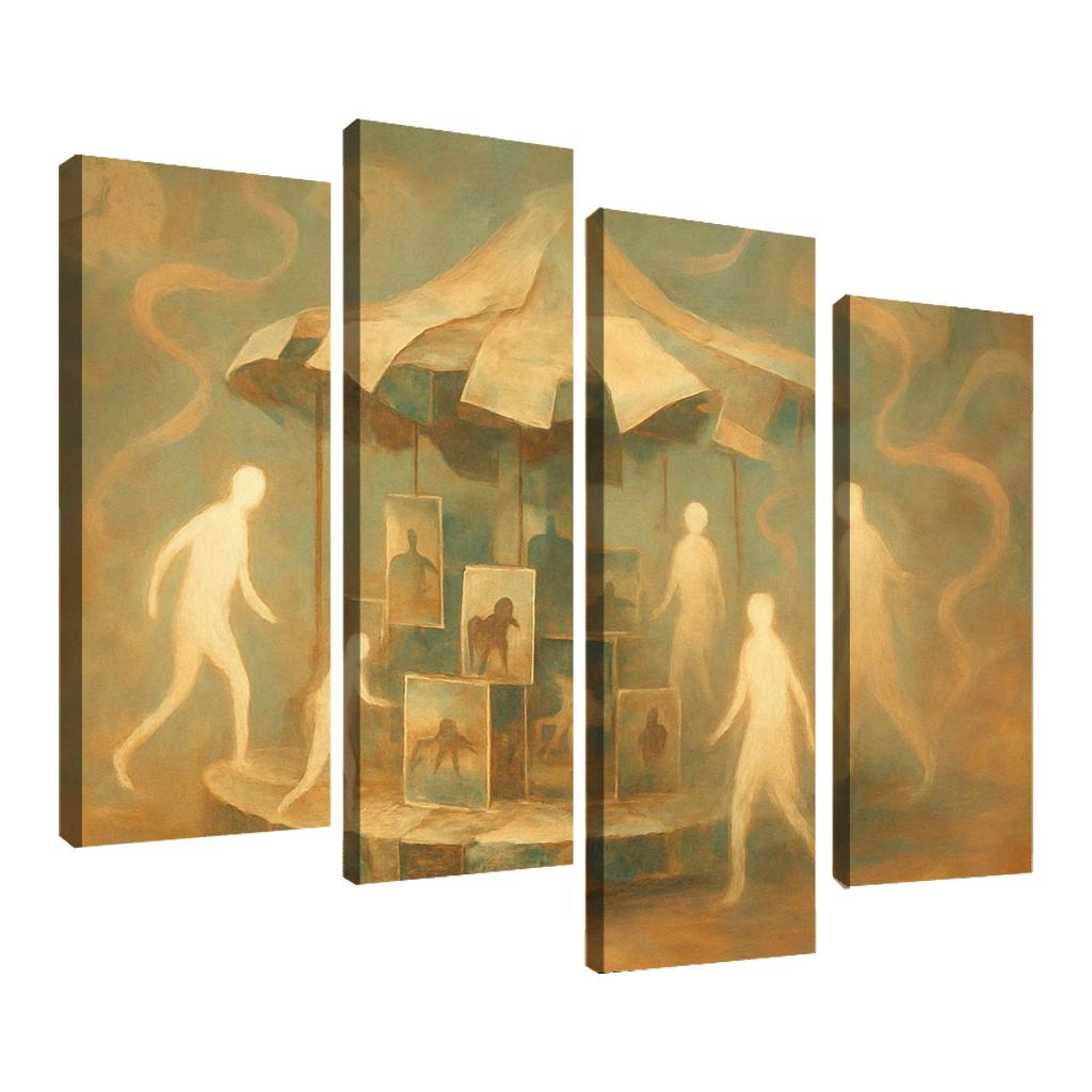 Carousel Of Shifting Memories canvas paintings frame