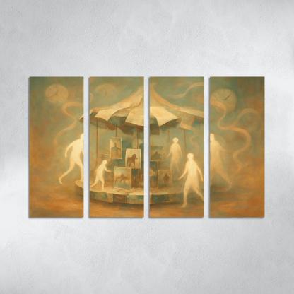 Carousel Of Shifting Memories canvas paintings frame