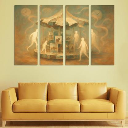 Carousel Of Shifting Memories canvas paintings frame
