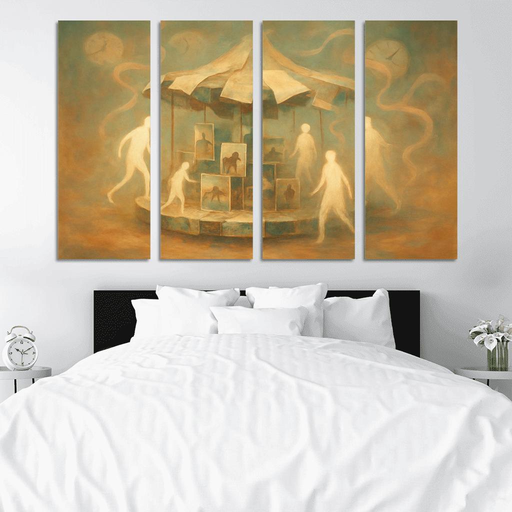 Carousel Of Shifting Memories canvas paintings frame