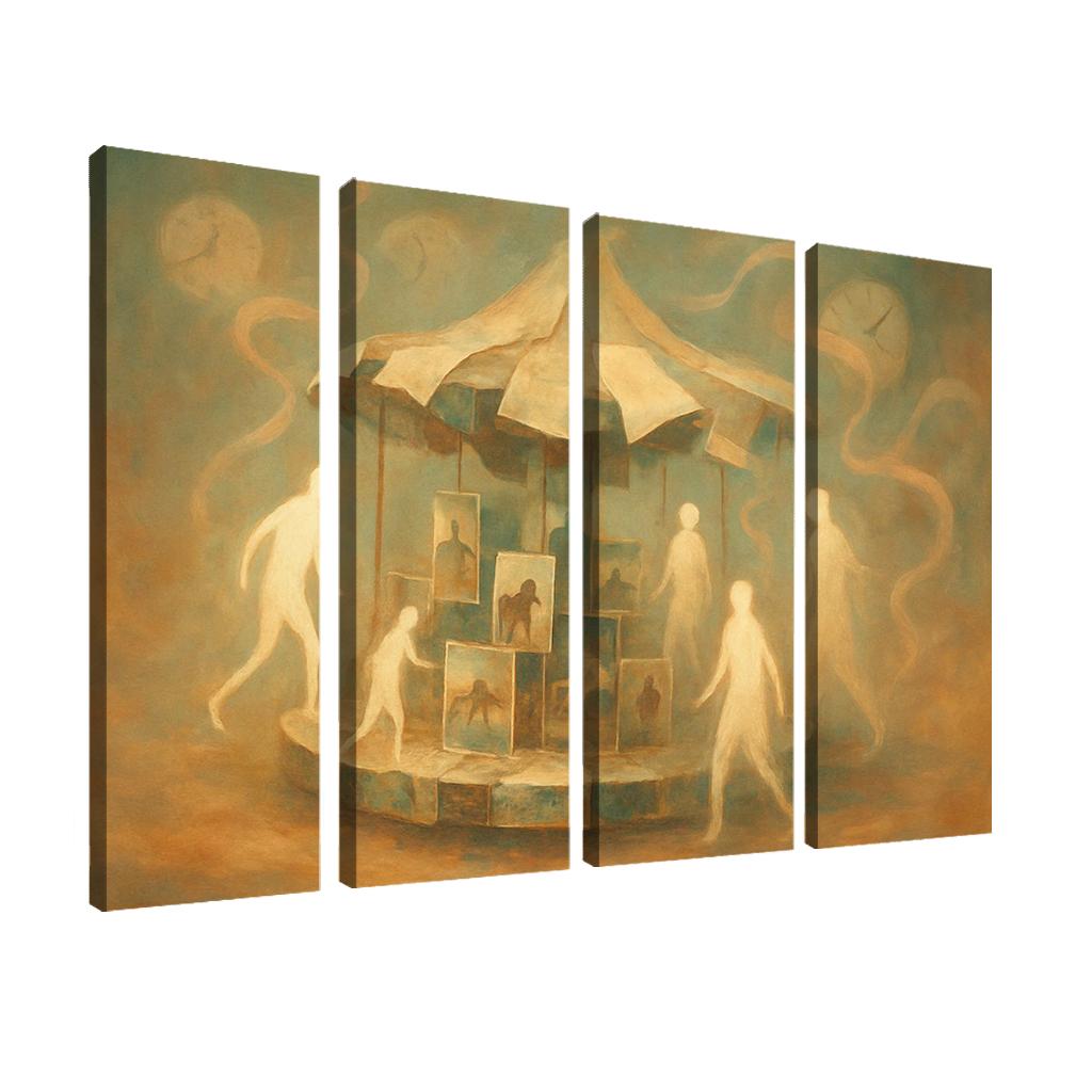 Carousel Of Shifting Memories canvas paintings frame