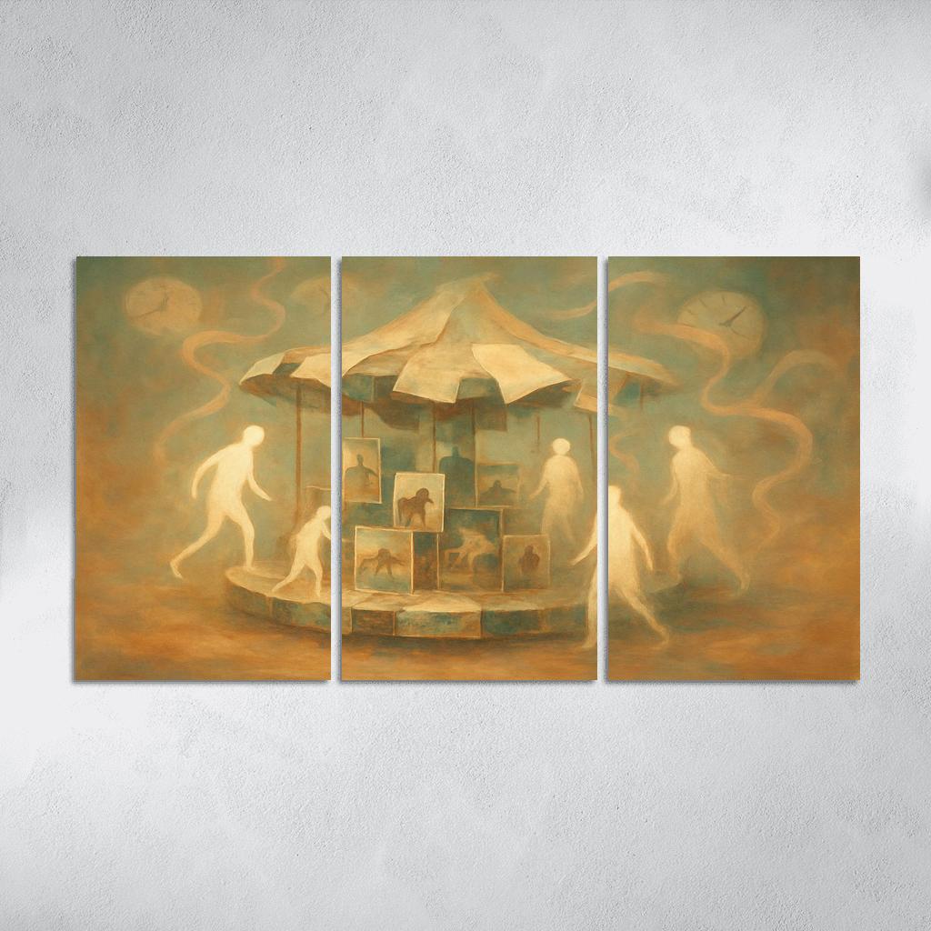 Carousel Of Shifting Memories canvas paintings frame