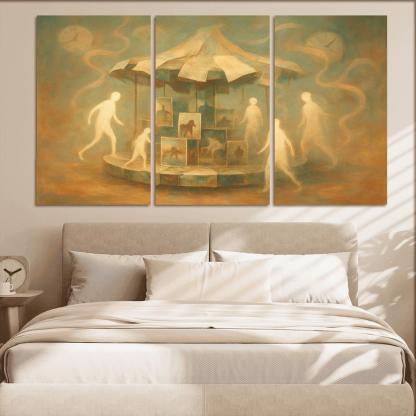 Carousel Of Shifting Memories canvas paintings frame