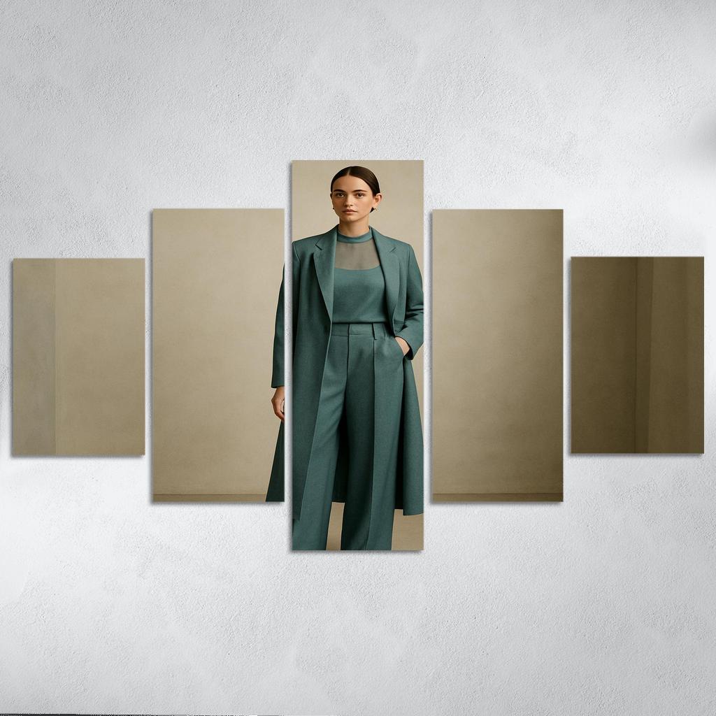 Chromatic Veil Monochrome Layering framed paintings