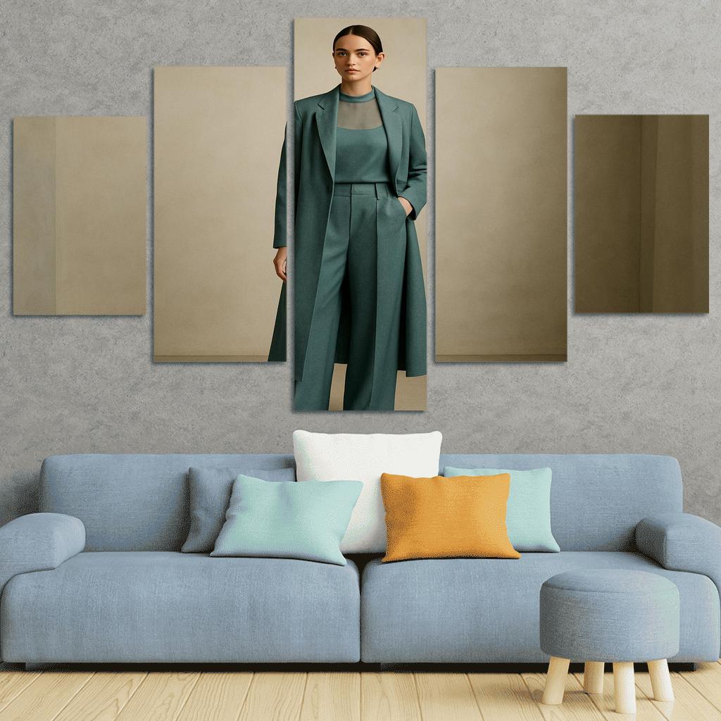 Chromatic Veil Monochrome Layering framed paintings