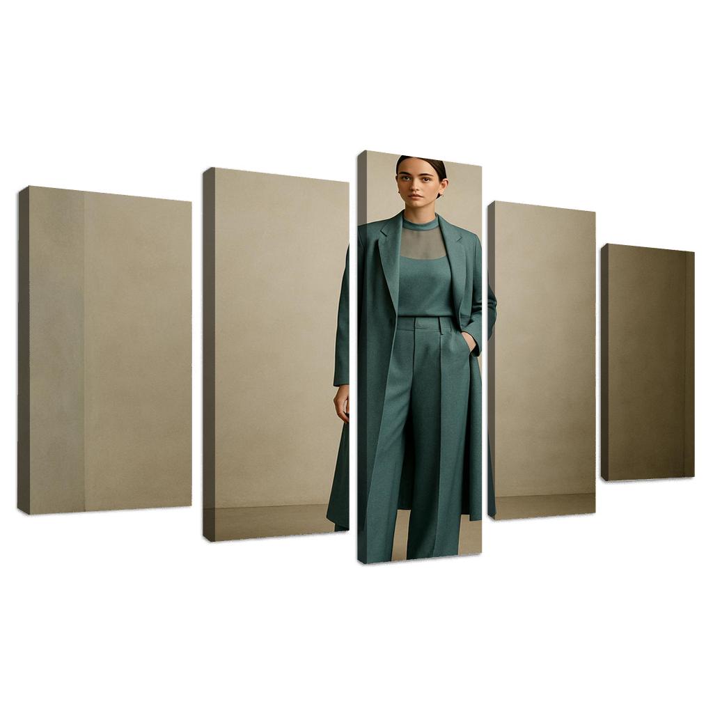 Chromatic Veil Monochrome Layering framed paintings