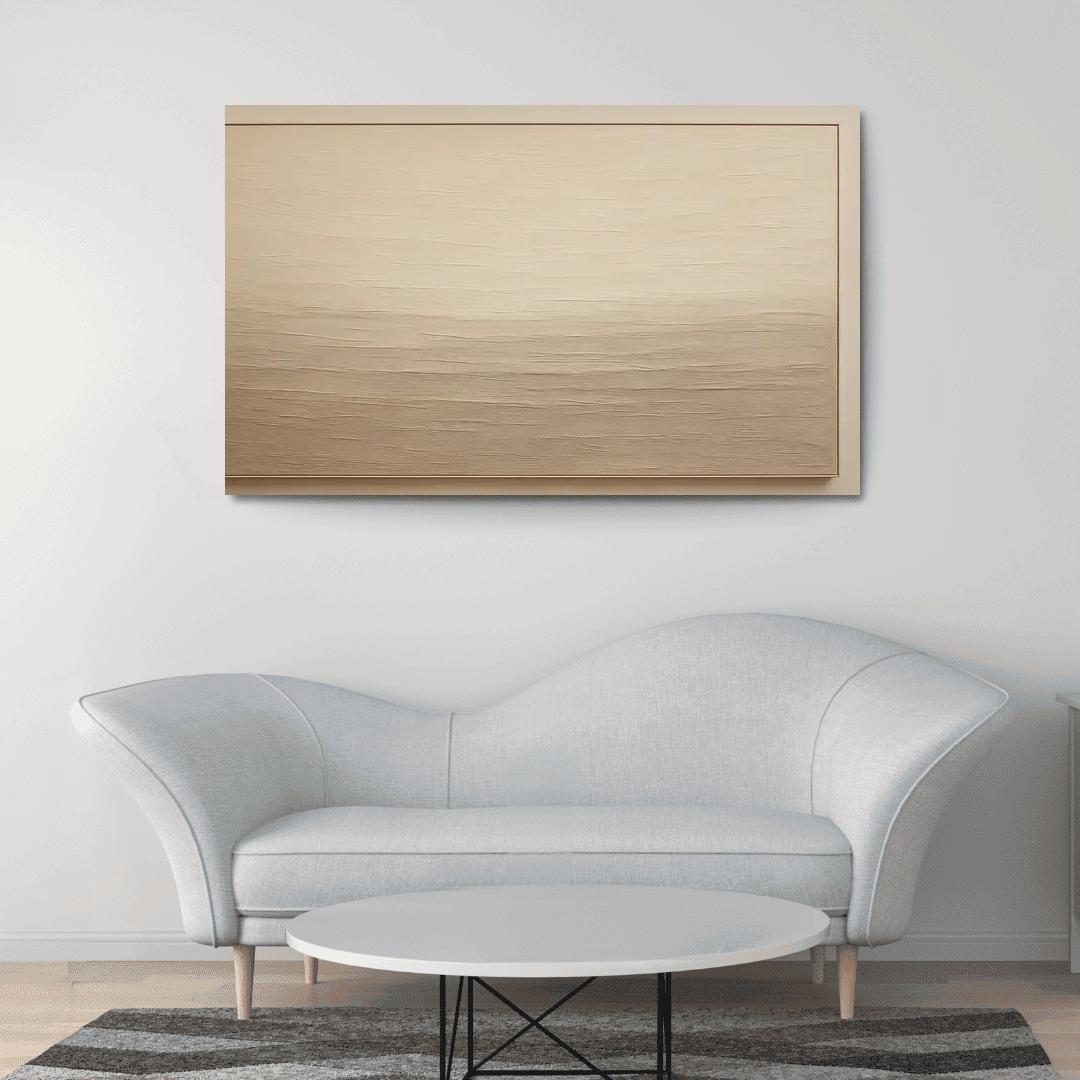 Textured Plaster Horizon Wall Panel multi-panel paintings